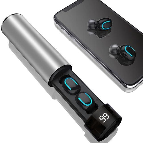 True Twin 2 In 1 Wireless Headphones With Phone Charger